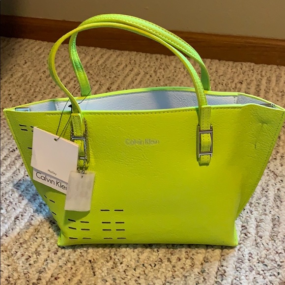 calvin klein neon bag